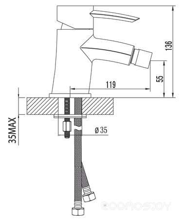 Смеситель Lemark Atlantiss LM3208C, фото 2