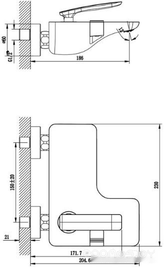 Смеситель Lemark Bellario LM6802C, фото 2