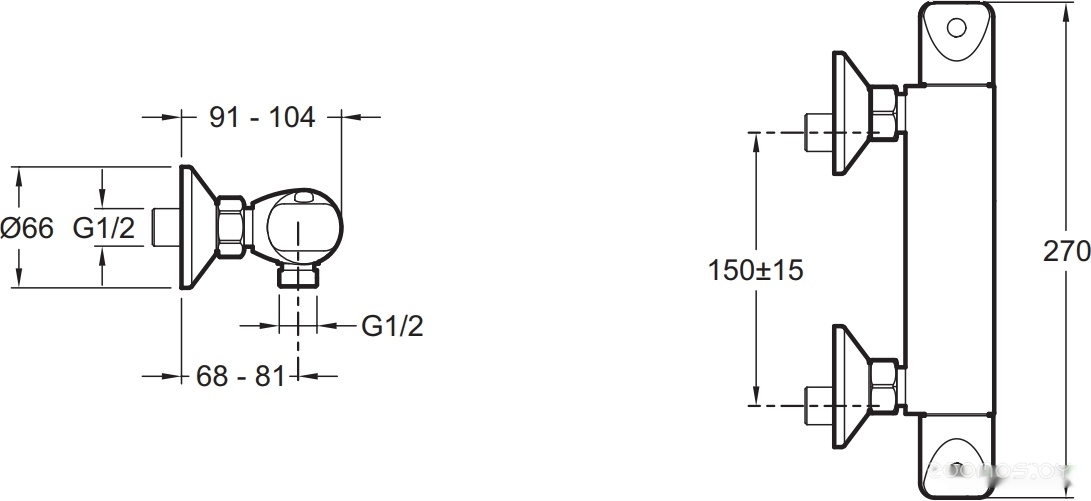 Смеситель Jacob Delafon Robust [E75771-CP], фото 2