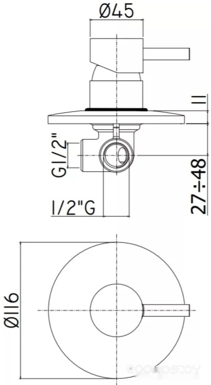 Смеситель Paffoni Light LIG011NO, фото 2