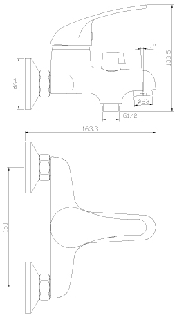 Смеситель Rossinka Silvermix Y40-30, фото 2