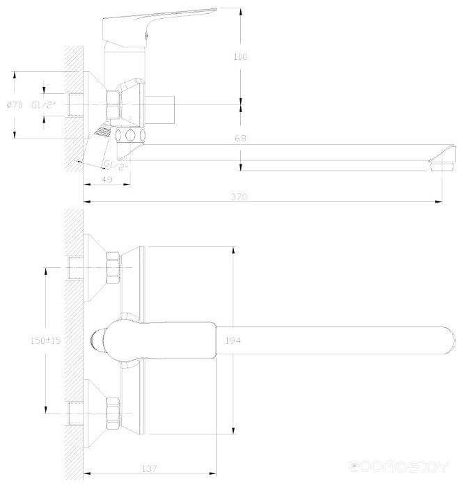 Смеситель Rossinka Silvermix RS27-33, фото 2