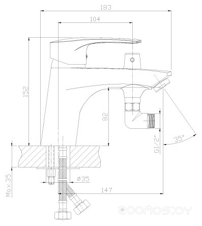 Смеситель Rossinka Silvermix T40-38, фото 2