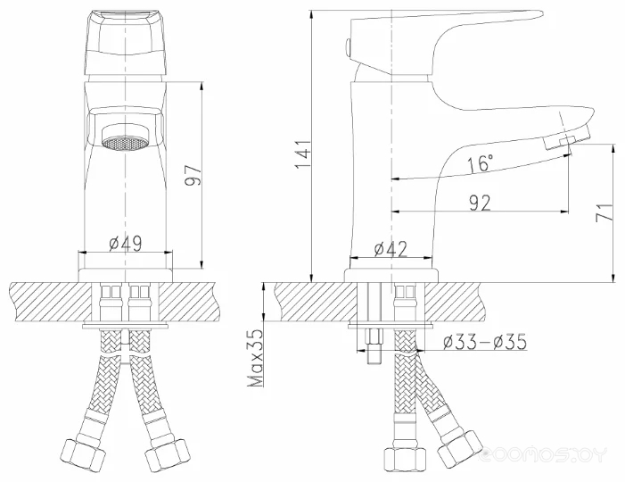 Смеситель Rossinka Silvermix RS31-11, фото 2