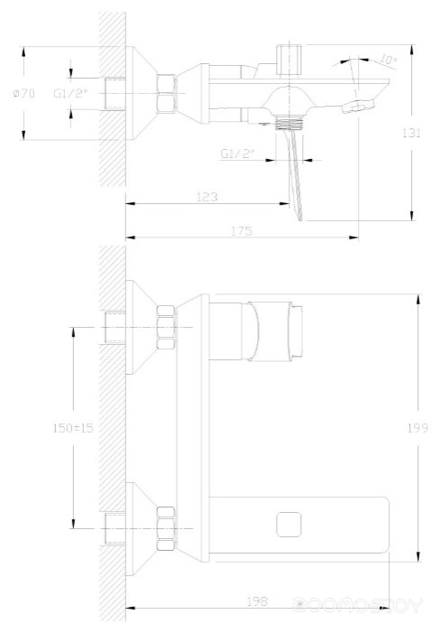 Смеситель Rossinka Silvermix RS27-31, фото 2
