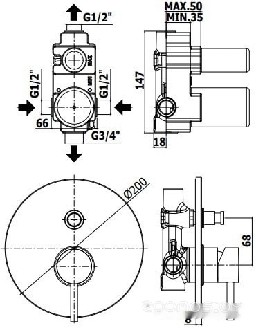 Смеситель Paffoni Light LIG015NO, фото 2