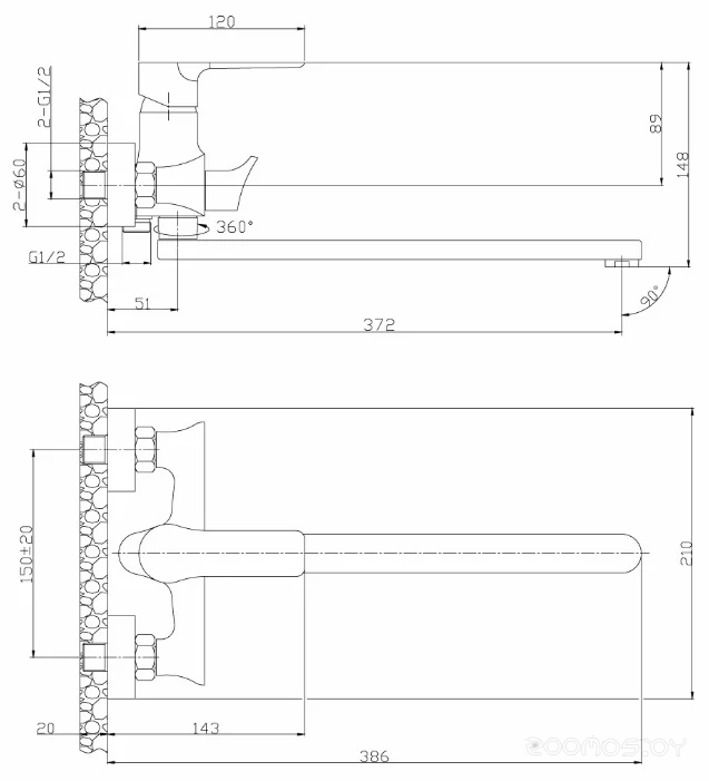 Смеситель Rossinka Silvermix RS35-32PC, фото 2