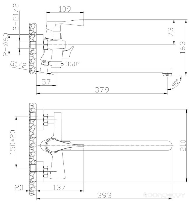 Смеситель Rossinka Silvermix RS34-32, фото 2