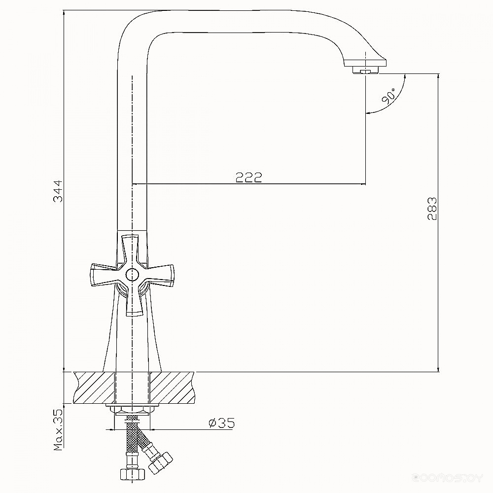 Смеситель Rossinka Silvermix Z02-70U, фото 2