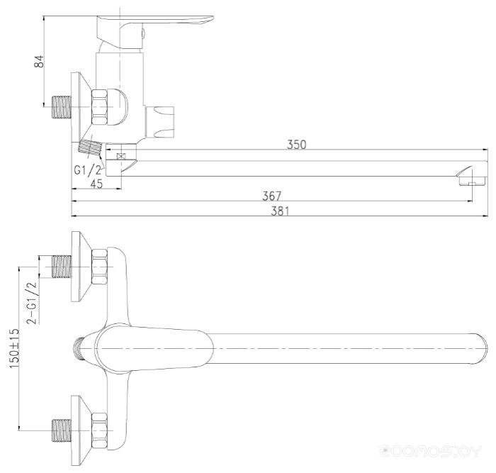 Смеситель Rossinka Silvermix RS32-32, фото 2