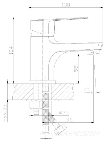 Смеситель Rossinka Silvermix S35-15, фото 2