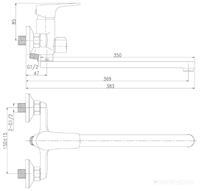 Смеситель Rossinka Silvermix RS31-32, фото 2