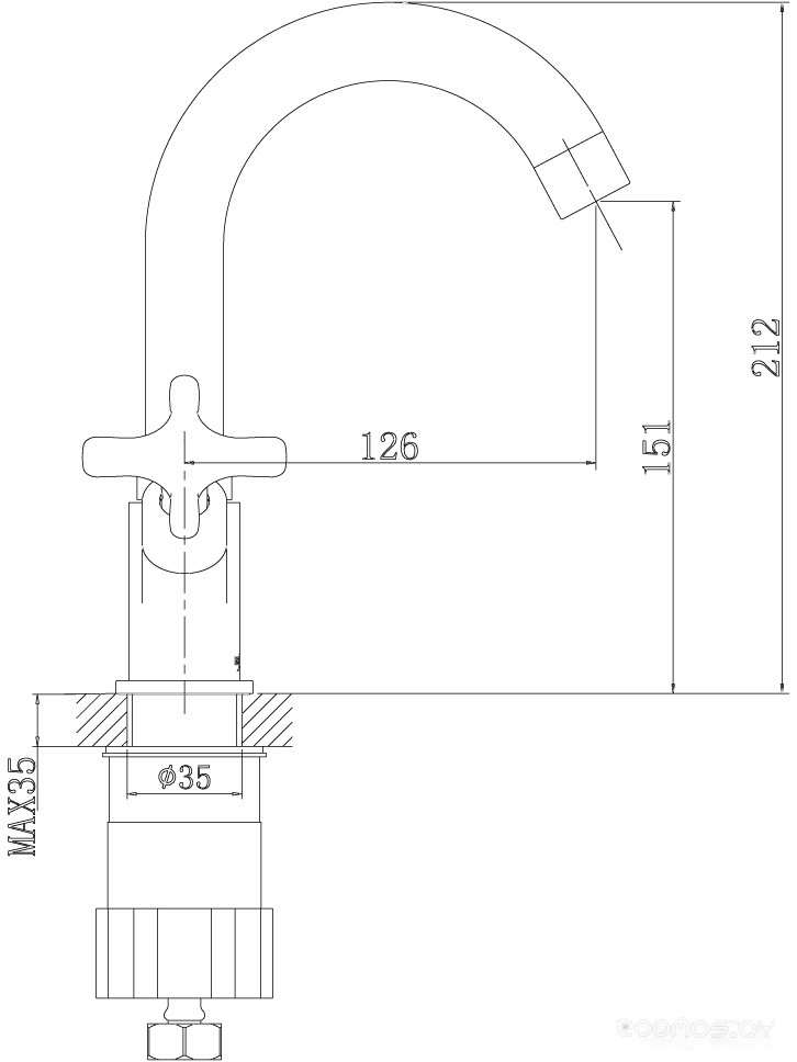 Смеситель Rossinka Silvermix RS39-62U, фото 2