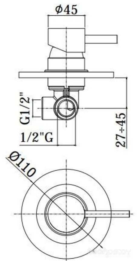 Смеситель Paffoni Light LIG011ST, фото 2