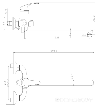 Смеситель Rossinka Silvermix Y35-32, фото 2