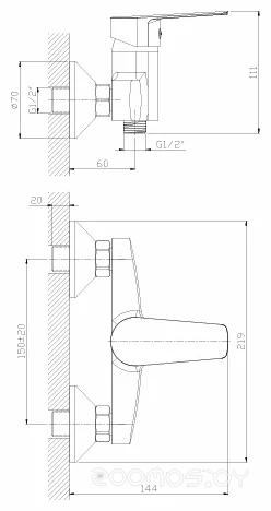 Смеситель Rossinka Silvermix S35-41, фото 2