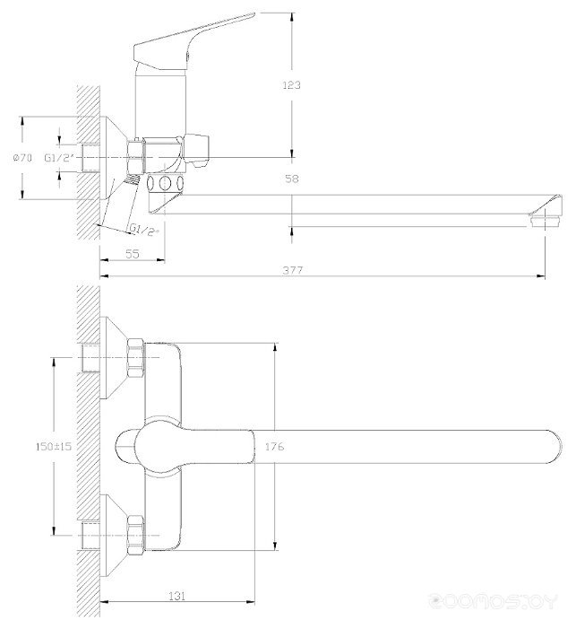 Смеситель Rossinka Silvermix RS29-33, фото 2