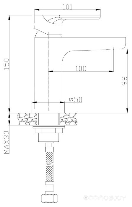 Смеситель Rossinka Silvermix RS33-11U, фото 2