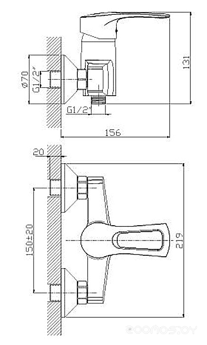 Смеситель Rossinka Silvermix T40-41, фото 2