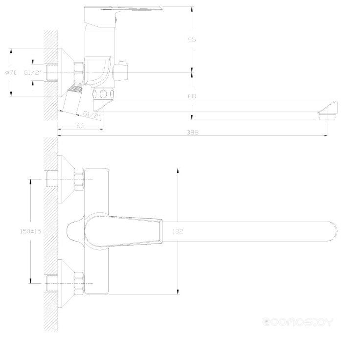 Смеситель Rossinka Silvermix RS28-33, фото 2