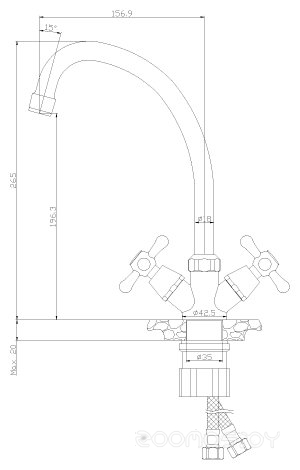 Смеситель Rossinka Silvermix Y02-71U, фото 2