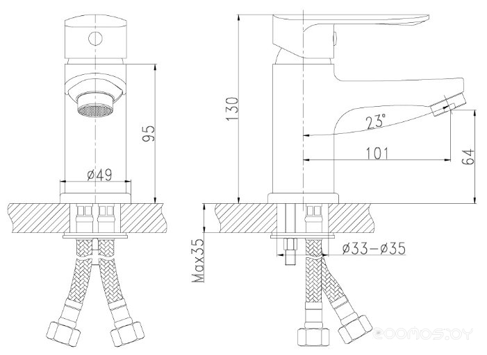 Смеситель Rossinka Silvermix RS32-11, фото 2