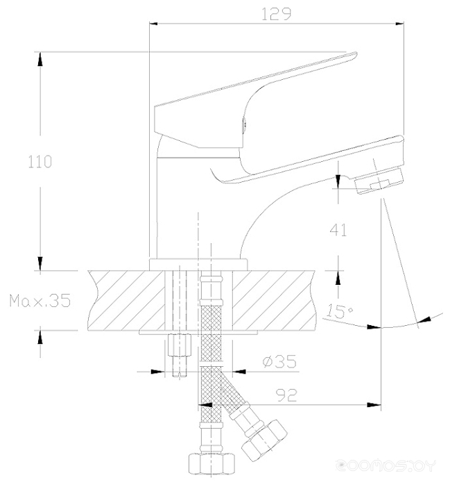 Смеситель Rossinka Silvermix RS29-11, фото 2