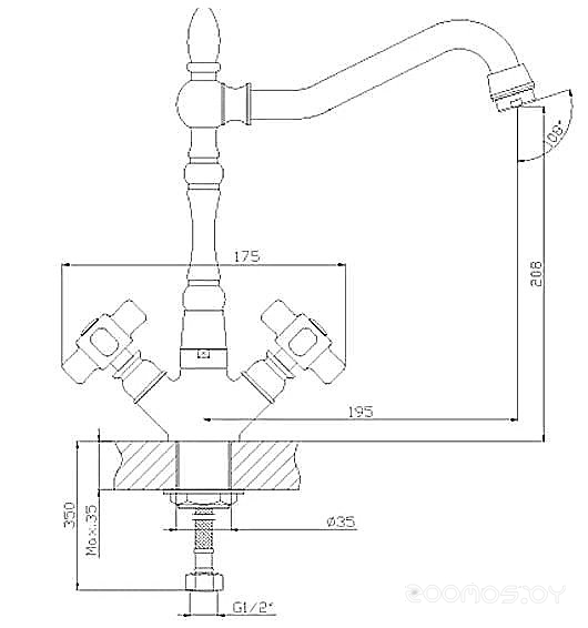 Смеситель Rossinka Silvermix Z02-72, фото 2
