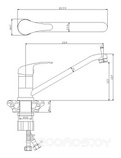 Смеситель Rossinka Silvermix Y35-21U, фото 2