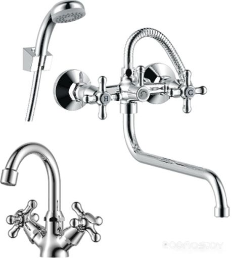 Комплект смесителей Rossinka Silvermix SET02-50, фото 1