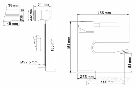 Смеситель Wasserkraft Main 4108, фото 3