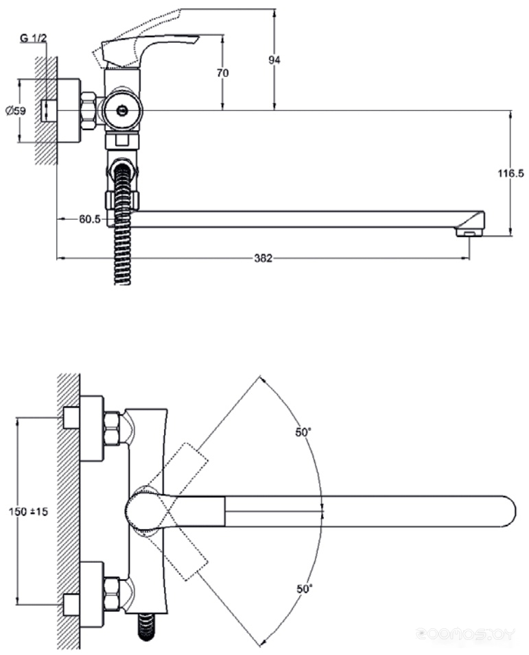 Смеситель Solone FAB6-A020, фото 2