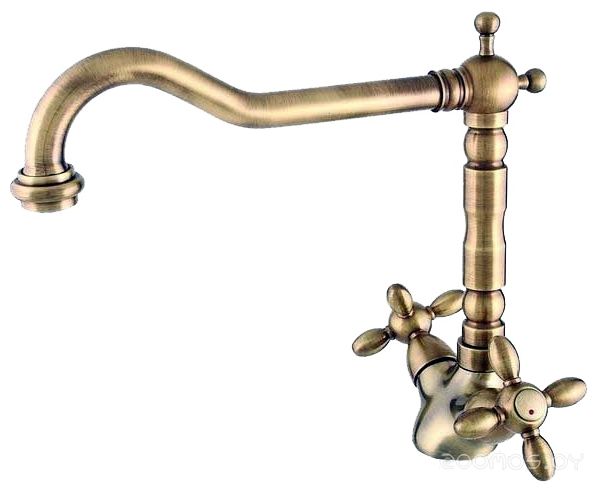Смеситель Rubineta Venezia V-33 Cross (бронза), фото 1