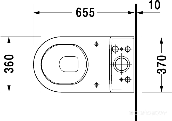 Унитаз Duravit Starck 3 (012609), фото 2