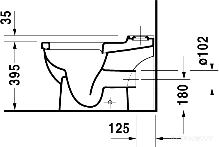 Унитаз Duravit Starck 3 (012609), фото 5