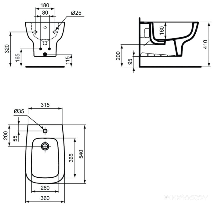 Биде Ideal Standard Esedra T281501, фото 2