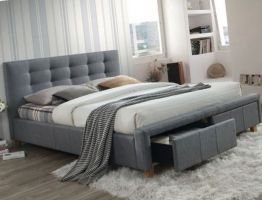Кровать SIGNAL ASCOT серый, 160/200 NEW