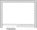 Душевая дверь Roth Proxima Line PXD2N/120 (хром/прозрачное)
