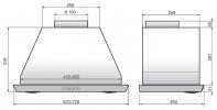 Вытяжка Elikor Воздухоочистители Врезной блок S4 700 эп 72 нержавейка