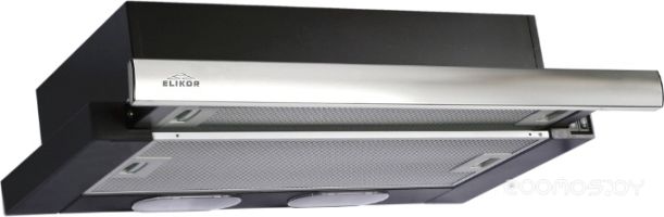 Вытяжка Elikor Интегра 50П-400-В2Л Черный/Нержавеющая сталь