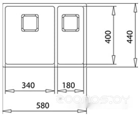 Кухонная мойка Teka Flexlinea RS15 2B 580, фото 3