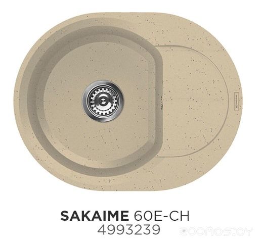 Кухонная мойка Omoikiri Sakaime 60E-СH, фото 1