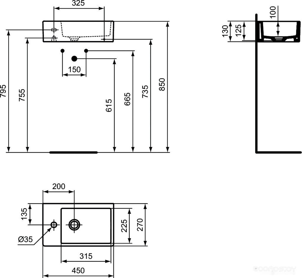 Умывальник Ideal Standard Strada K081701, фото 2