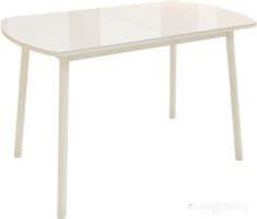 Кухонный стол Listvig Винер G 120-152x70 (кремовый)