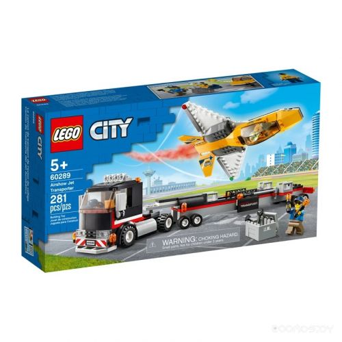 Конструктор Lego City Great Vehicles Транспортировка самолёта на авиашоу 60289