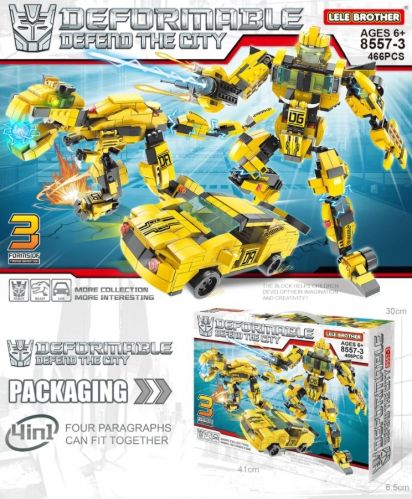 Конструктор Lele Brother 4 в 1 Трансформер (8557-3)