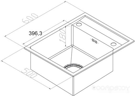 Кухонная мойка Zorg Steel Hammer SH R 6050 LUXE, фото 2