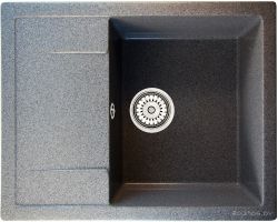 Мойка кухонная Berge BG-6502 (Графит Глянцевый)