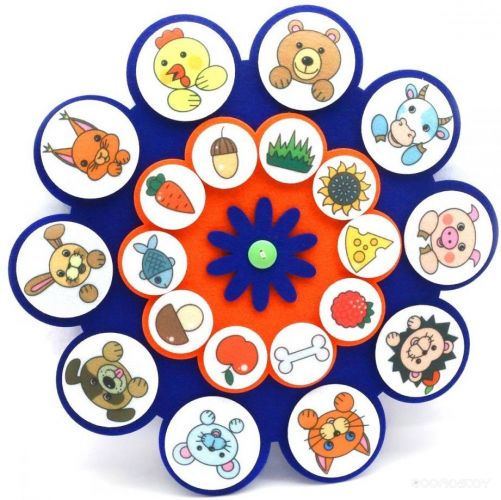 Развивающая игрушка Smile Decor Кто что ест Ф256