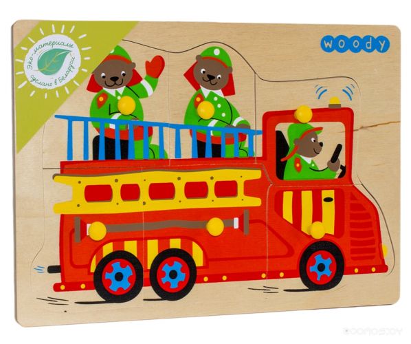 Развивающая игрушка Woody Пожарные